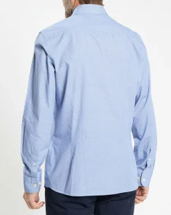 Clearance Hackett London Chemise Slim Fit imprimée bleue