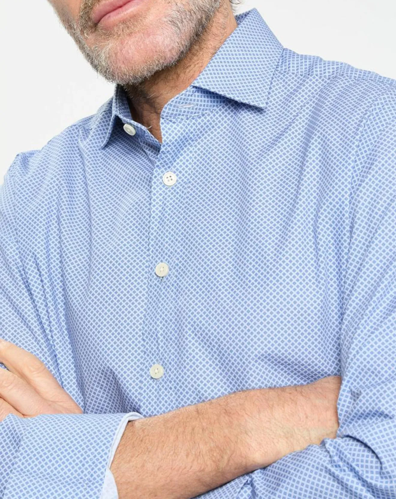 Clearance Hackett London Chemise Slim Fit imprimée bleue