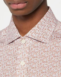 Outlet Hackett London Chemise Slim Fit imprimée blanc/multicolore