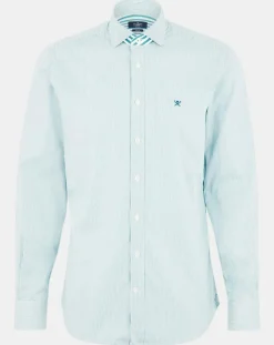 New Hackett London Chemise Slim Fit Milleraies vertes