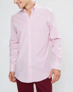 Sale Hackett London Chemise Slim Fit Milleraie Oxford blanc/rose
