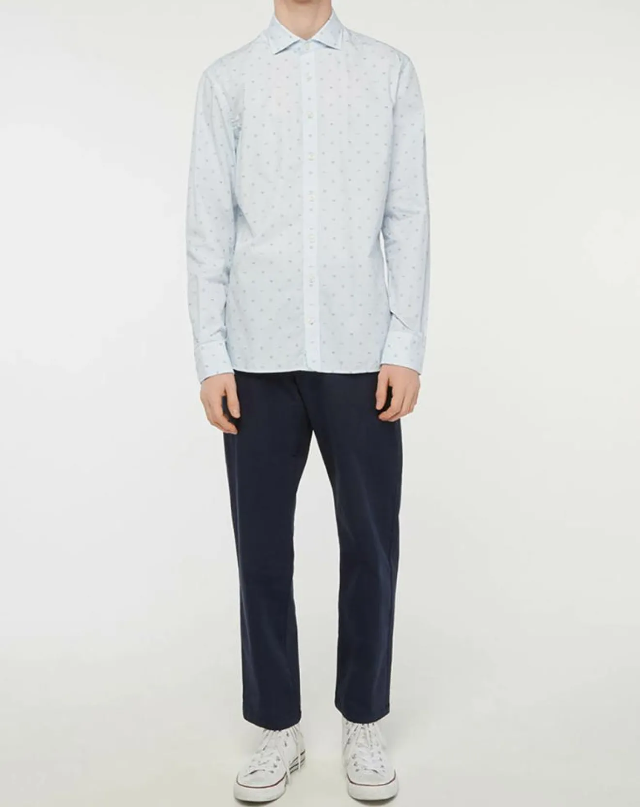 Online Hackett London Chemise Slim Fit Mix Travel imprimée bleu clair