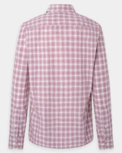 Homme Hackett London Chemise Slim Fit Oxford à carreaux rouge