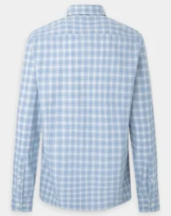 Hot Hackett London Chemise Slim Fit Oxford à carreaux bleu/blanc