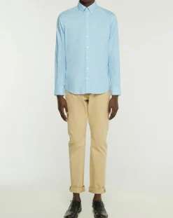 New Hackett London Chemise Slim Fit Oxford bleu clair