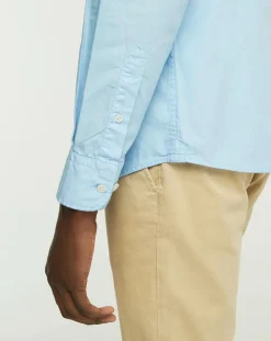 New Hackett London Chemise Slim Fit Oxford bleu clair