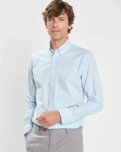Sale Hackett London Chemise Slim Fit Oxford bleu ciel