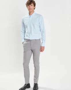 Sale Hackett London Chemise Slim Fit Oxford bleu ciel