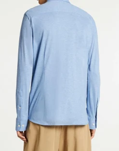 Discount Hackett London Chemise Slim Fit polo piqué bleu moyen