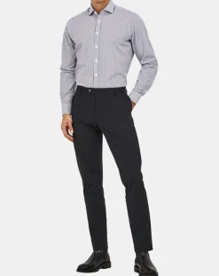 Homme Hackett London Chemise Slim Fit rayée bleue