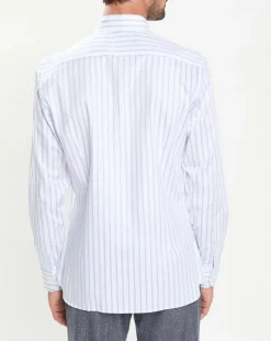 Homme Hackett London Chemise Slim Fit Smart à rayures bleu/blanc