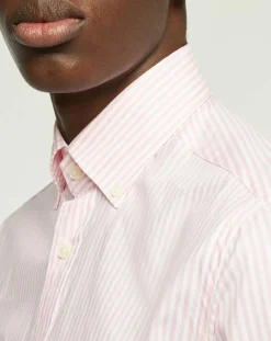 Outlet Hackett London Chemise Slim Fit Strip Bat à rayures rose