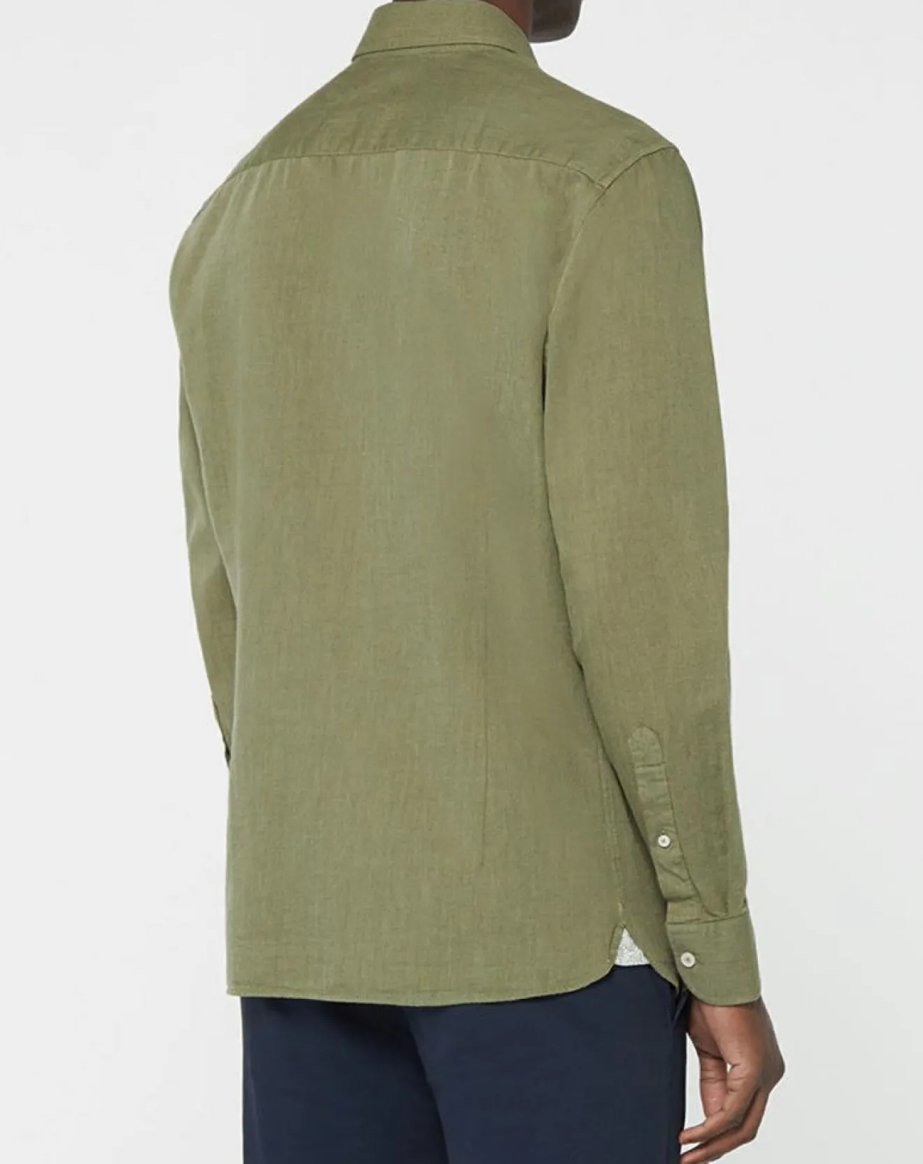 Homme Hackett London Chemise Slim fit Trim Twil Sport kaki