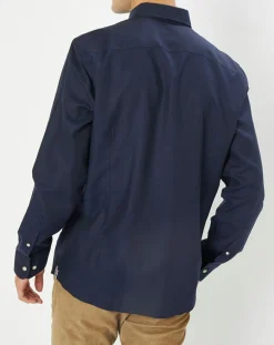 Hot Hackett London Chemise Slim Fit unie bleu foncé