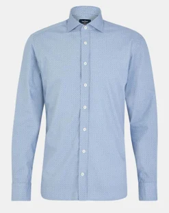Homme Hackett London Chemise Slim Fit Valise imprimée bleue