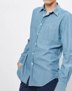 Best Hartford Chemise Slim Storm à imprimé fleuri bleu clair