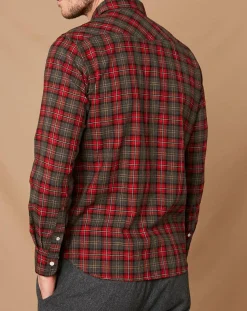 Femme Hartford Chemise Slim Storm rouge/noir/écru/camel/gris