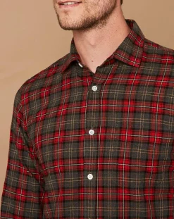 Femme Hartford Chemise Slim Storm rouge/noir/écru/camel/gris