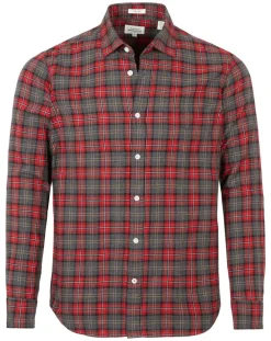 Femme Hartford Chemise Slim Storm rouge/noir/écru/camel/gris