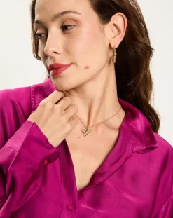 New Lauren Vidal Chemise Store fushia