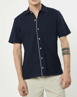 Homme Hackett London Chemise texturée Slim Fit rib gorg bleu marine