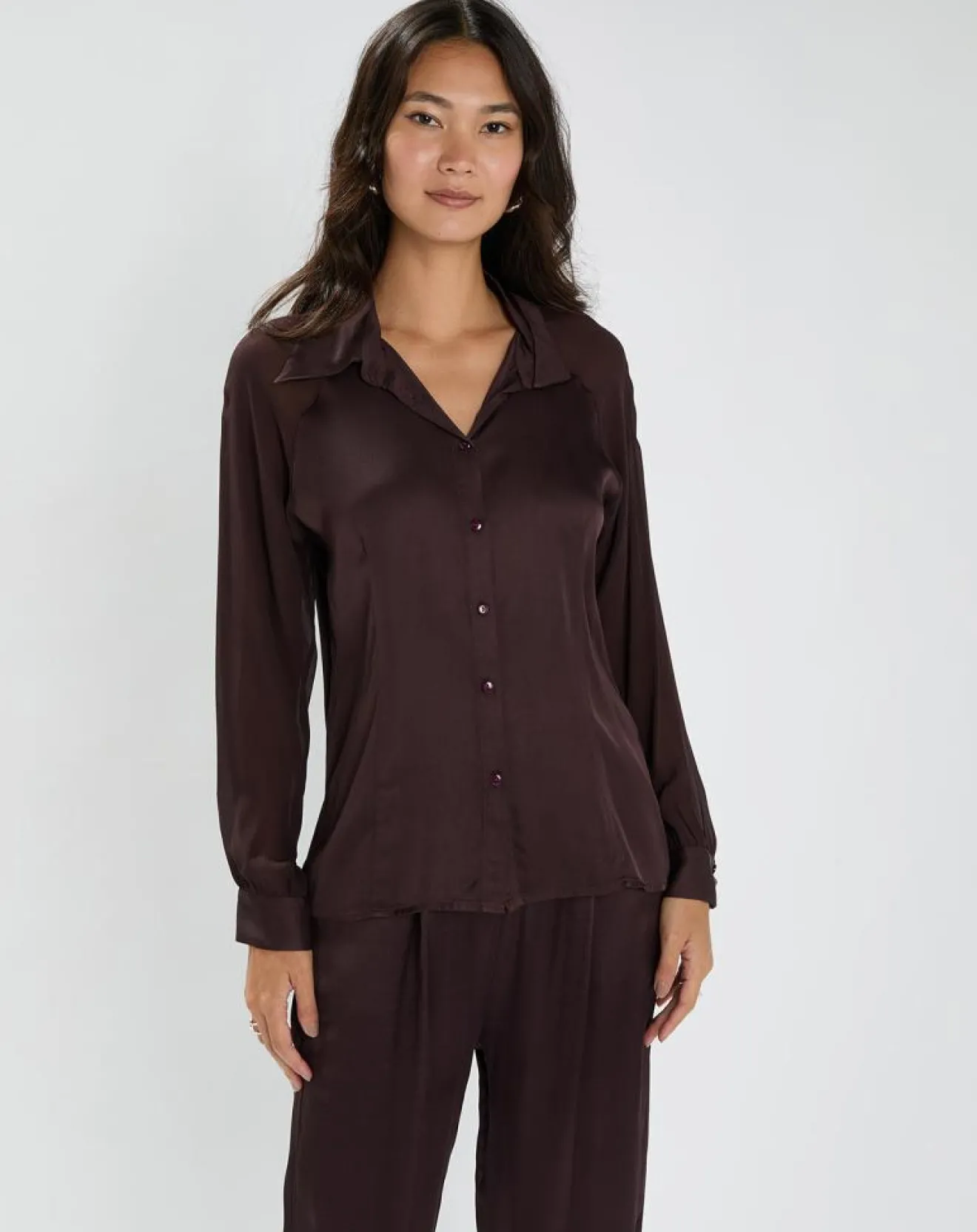 Sale Lauren Vidal Chemise Vega raisin