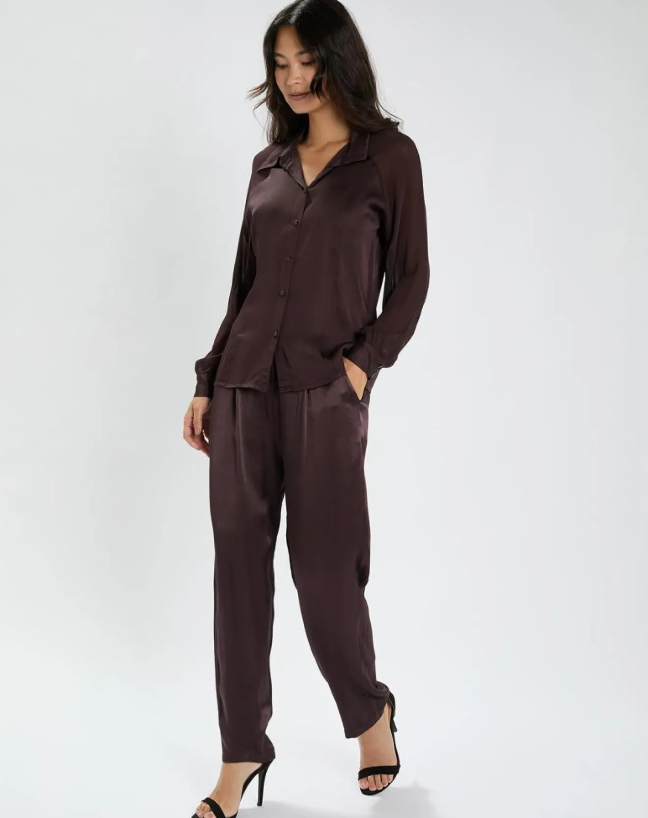 Sale Lauren Vidal Chemise Vega raisin