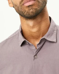 Clearance Dockers Chemise WaterLess Alpha Spread Colla parme