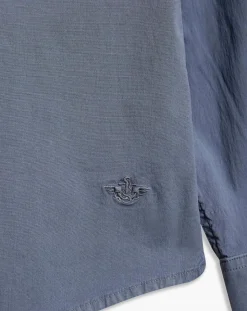 Homme Dockers Chemise WaterLess Alpha Spread Colla bleue