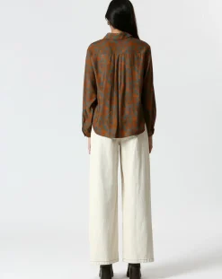 Online The Korner Chemise Zoé gris/marron