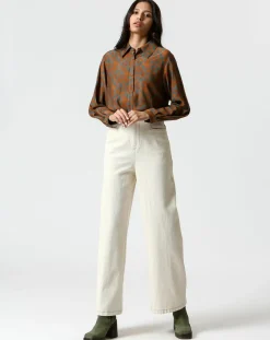 Online The Korner Chemise Zoé gris/marron