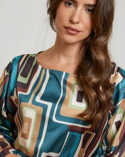 Alice & Charlotte Chemisier Caroline bleu canard