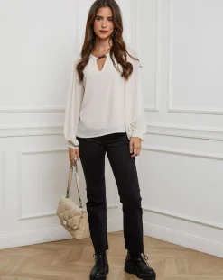 Outlet Alice & Charlotte Chemisier Charlotte blanc