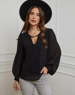 Femme Alice & Charlotte Chemisier Charlotte noir