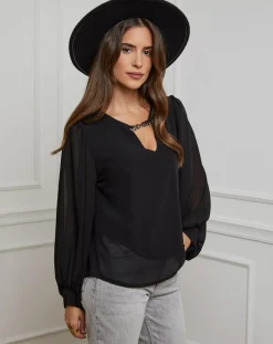 Femme Alice & Charlotte Chemisier Charlotte noir