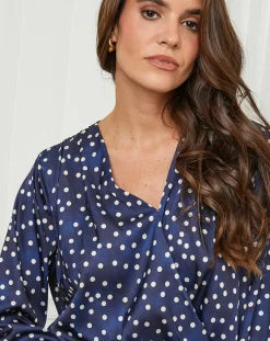 Hot L'Armoire de Suzette Chemisier Emma marine