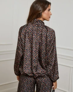 Femme Alice & Charlotte Chemisier Tycia noir