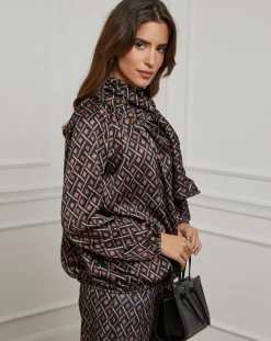 Femme Alice & Charlotte Chemisier Tycia noir