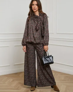 Femme Alice & Charlotte Chemisier Tycia noir