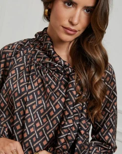 Femme Alice & Charlotte Chemisier Tycia noir