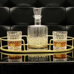 Home Deco Factory Coffret 4 verres à Whisky transparent