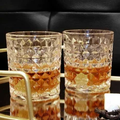 Home Deco Factory Coffret 4 verres à Whisky transparent