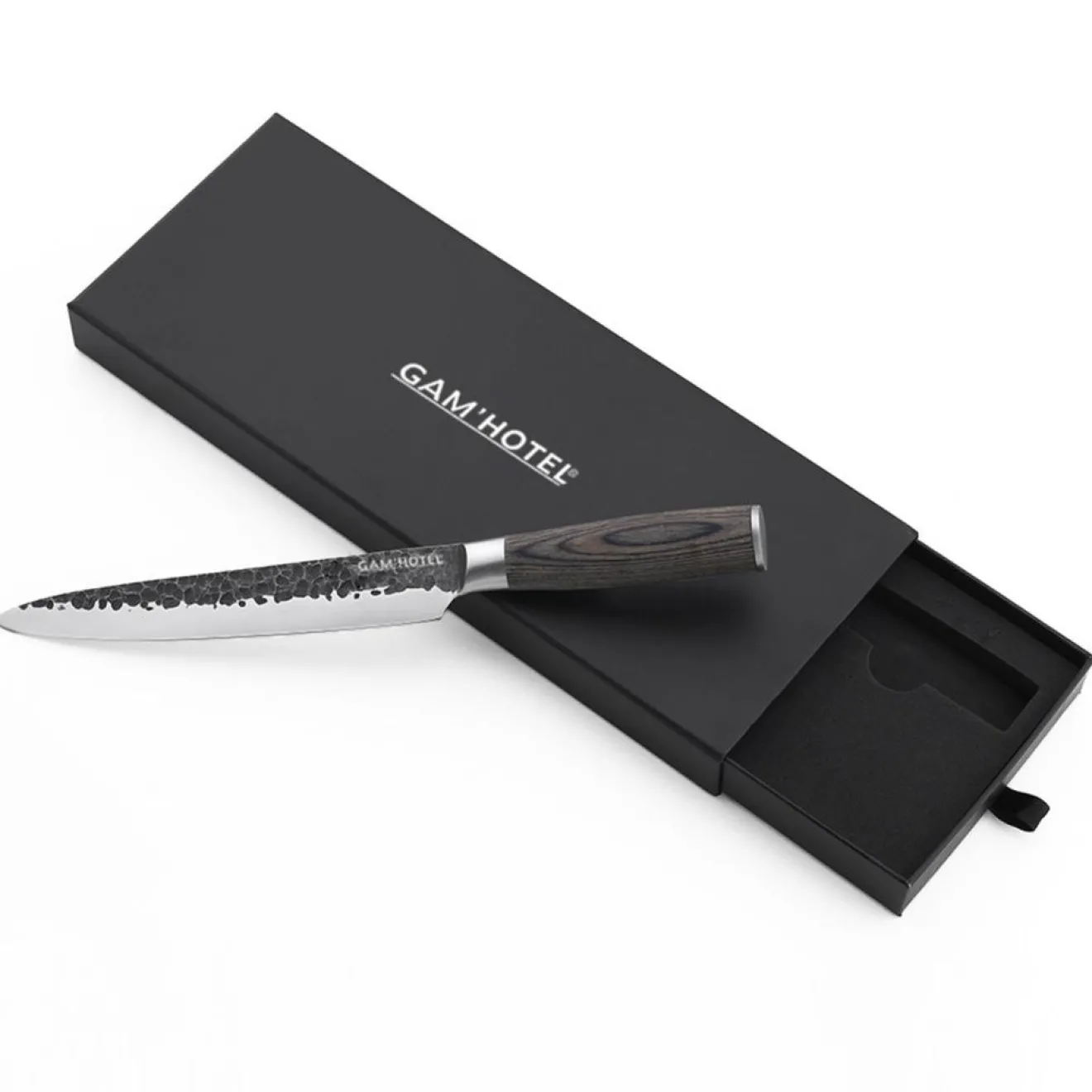 Best Gam'Hotel Coffret couteau à trancher Rétro noir