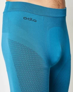 Homme Odlo Collant 3/4 technique Evolution Warm Seamless bleu