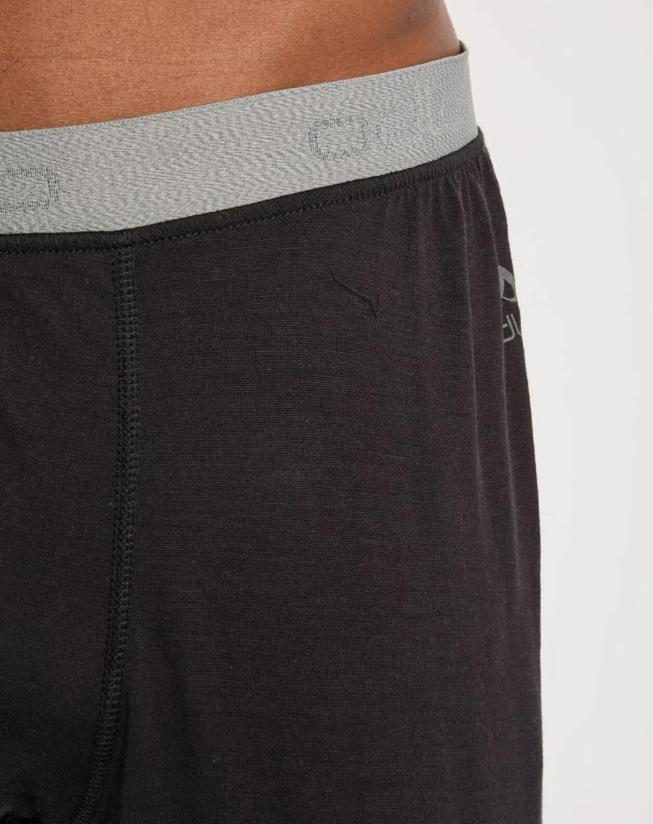 Homme Odlo Collant 3/4 thermique 100% Laine Merino Natural noir