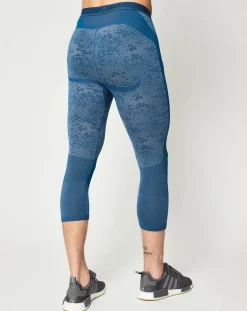 Hot Odlo Collant technique 3/4 Blackcomb Evolution Warm bleu opale/noir