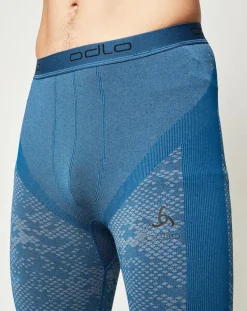 Hot Odlo Collant technique 3/4 Blackcomb Evolution Warm bleu opale/noir