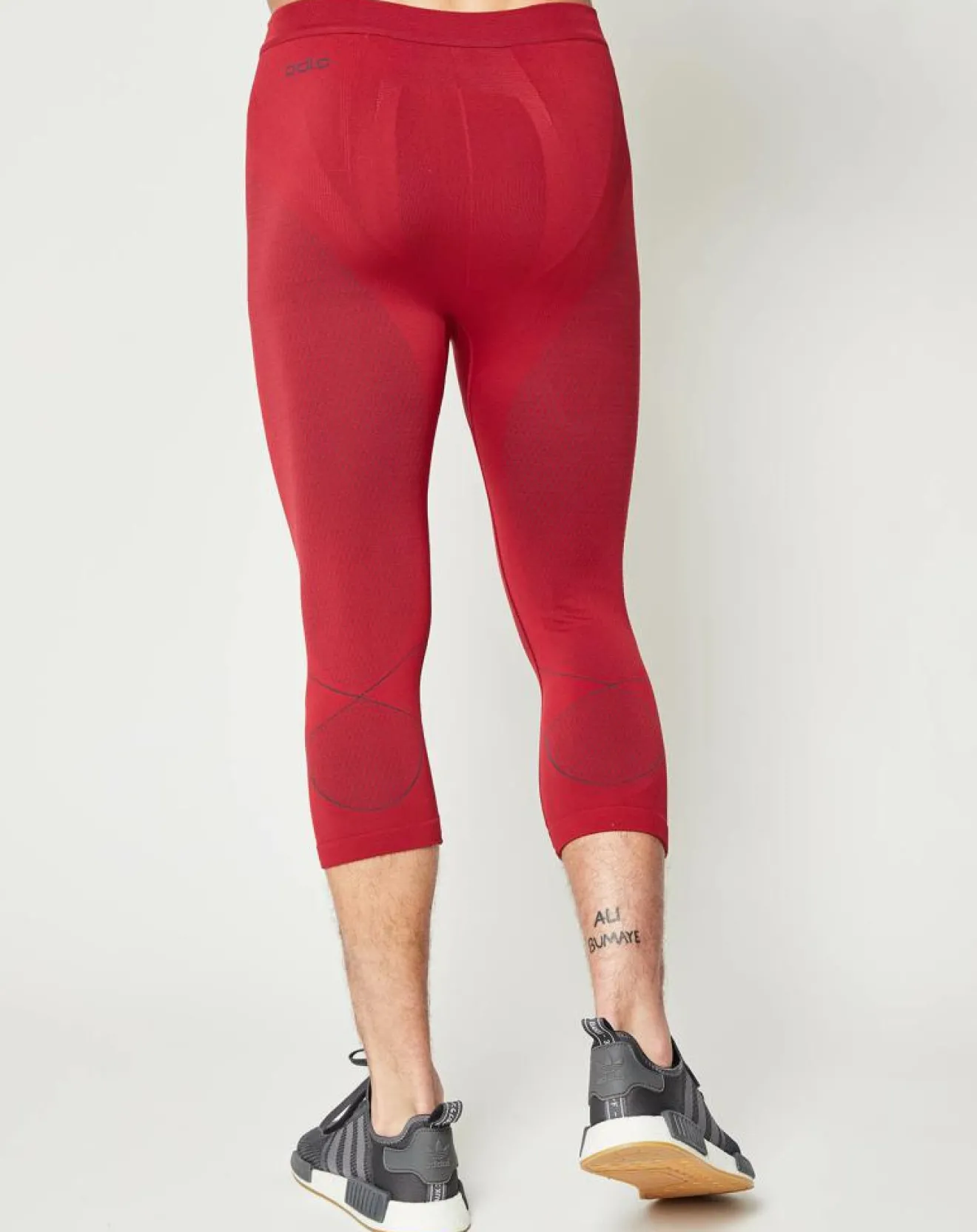 Homme Odlo Collant technique 3/4 Evolution Warm Seamless rouge
