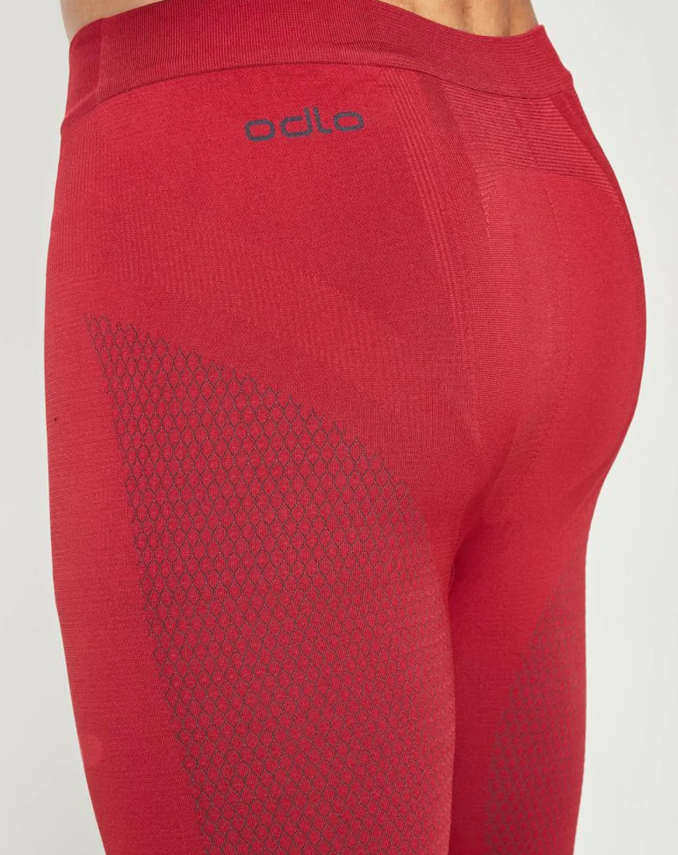 Homme Odlo Collant technique 3/4 Evolution Warm Seamless rouge