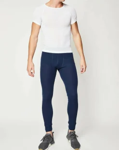 Homme Odlo Collant technique Active Warm bleu marine